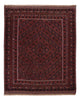 Kelim Afghan Teppich 161x197cm - dunkelrot