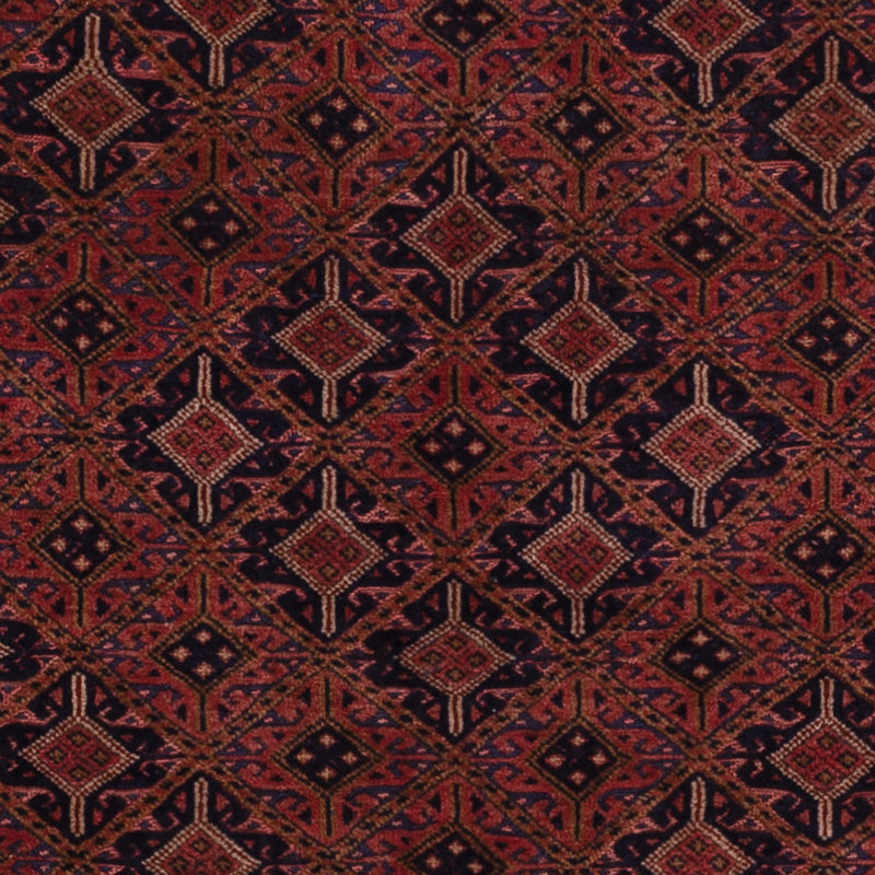 Kelim Afghan Teppich 161x197cm - dunkelrot