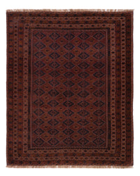 Kelim Afghan Teppich 161x196cm - dunkelrot – product image