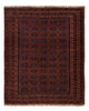 Kelim Afghan Teppich 161x196cm - dunkelrot
