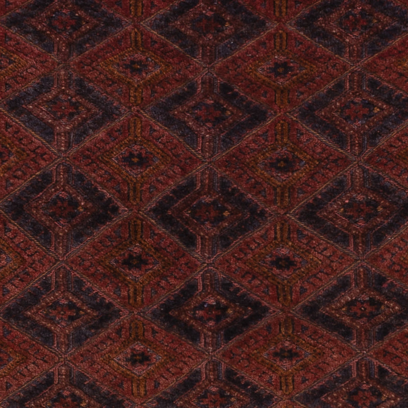 Kelim Afghan Teppich 161x196cm - dunkelrot