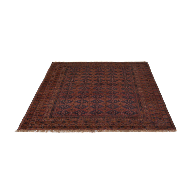 Kelim Afghan Teppich 161x196cm - dunkelrot