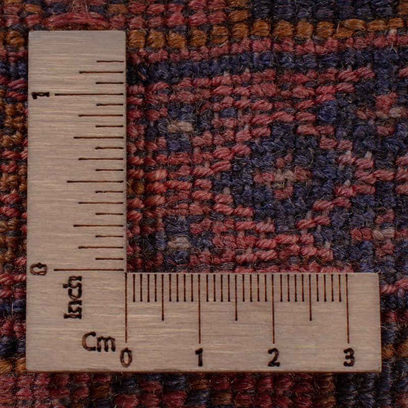 Kelim Afghan Teppich 161x196cm - dunkelrot