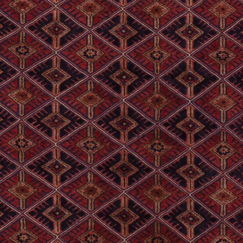 Kelim Afghan Teppich 159x196cm - dunkelrot