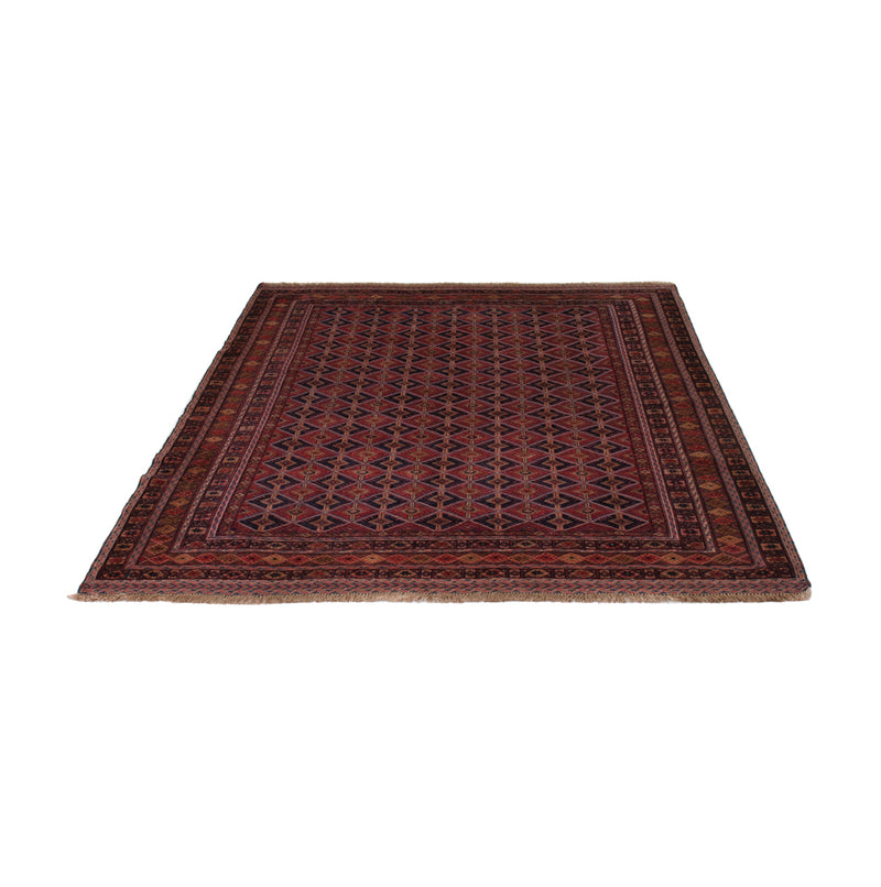 Kelim Afghan Teppich 159x196cm - dunkelrot
