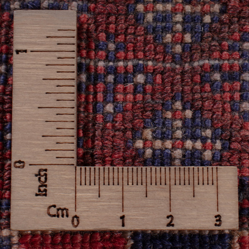Kelim Afghan Teppich 137x182cm - dunkelrot