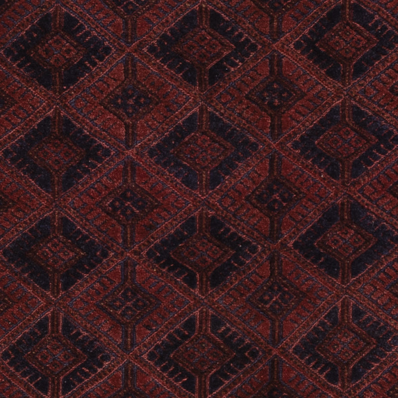 Kelim Afghan Teppich 165x197cm - dunkelrot