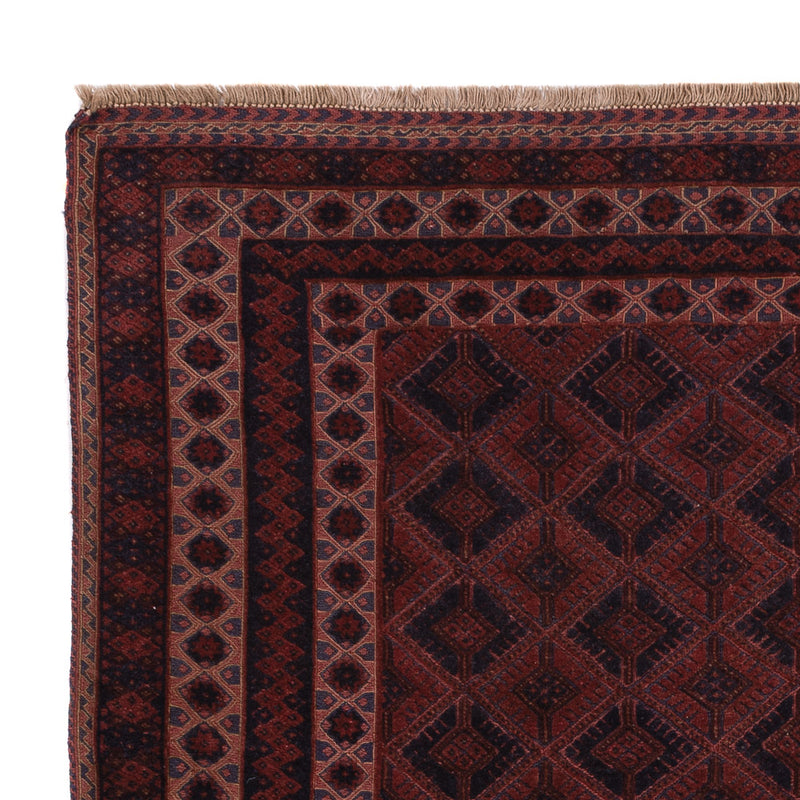 Kelim Afghan Teppich 165x197cm - dunkelrot
