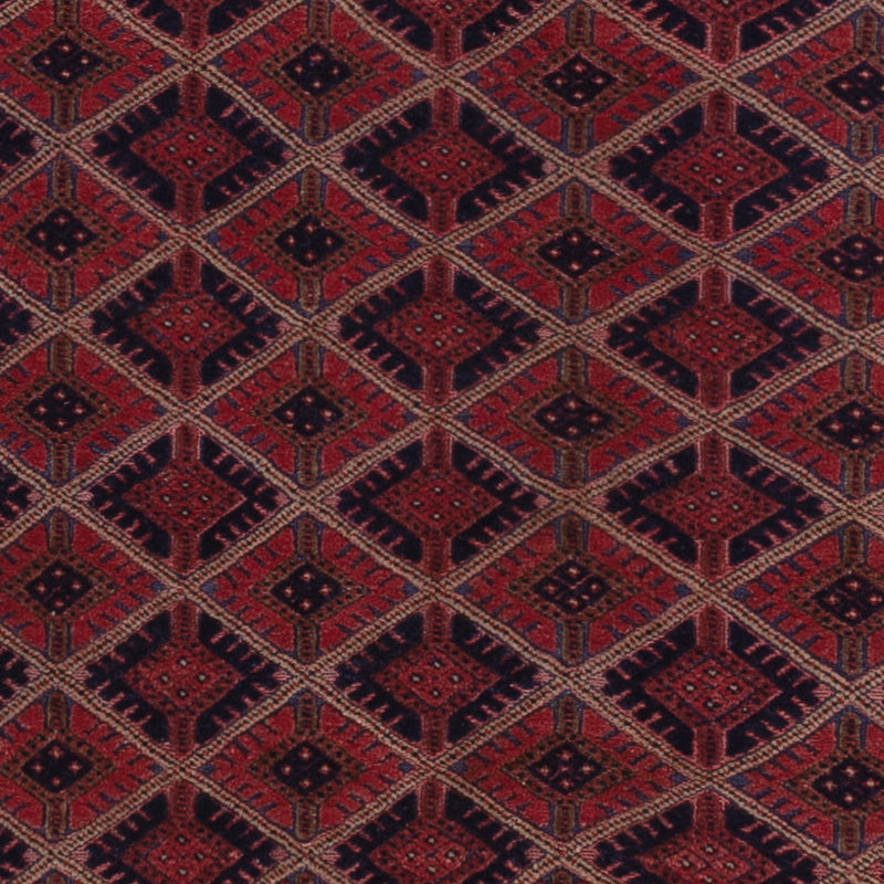 Kelim Afghan Teppich 151x209cm - dunkelrot