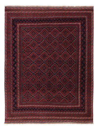 Kelim Afghan Teppich 143x186cm - dunkelrot – product image