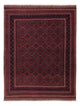 Kelim Afghan Teppich 143x186cm - dunkelrot