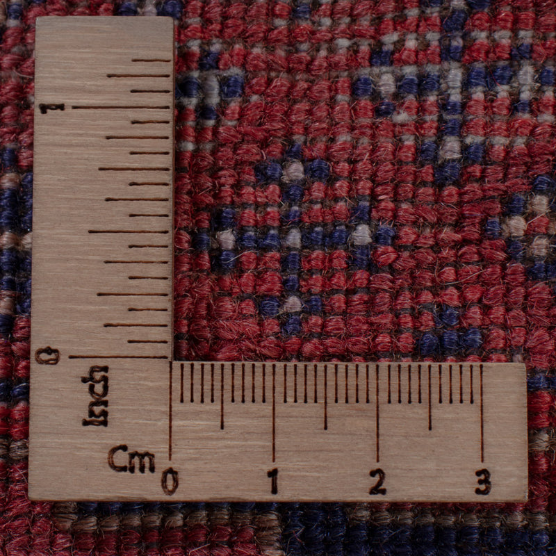 Kelim Afghan Teppich 143x186cm - dunkelrot