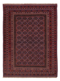 Kelim Afghan Teppich 141x186cm - dunkelrot – product image