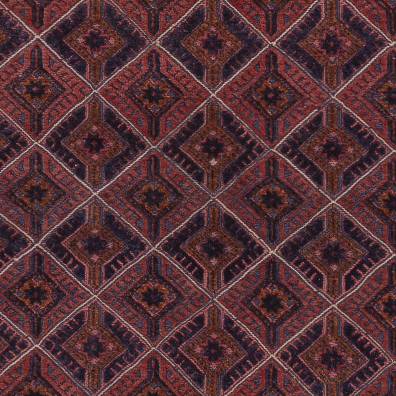 Kelim Afghan Teppich 141x186cm - dunkelrot