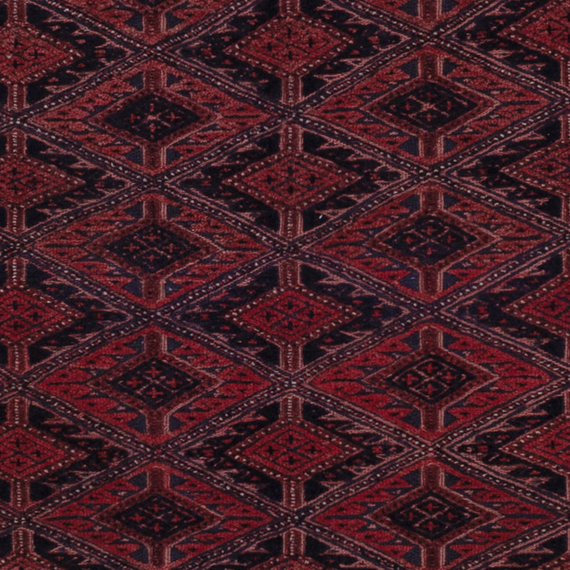 Kelim Afghan Teppich 146x221cm - dunkelrot