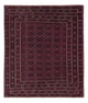 Kelim Afghan Teppich 155x178cm - dunkelrot