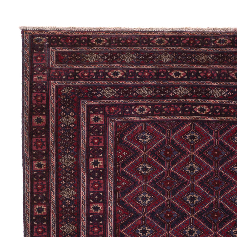 Kelim Afghan Teppich 155x178cm - dunkelrot