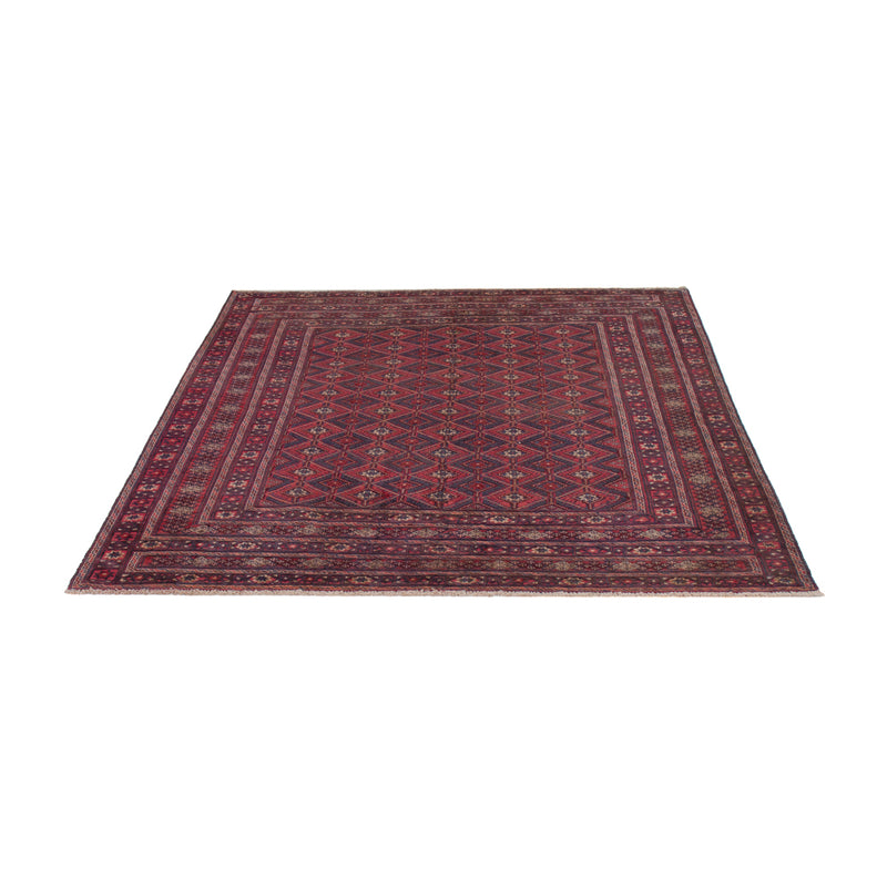 Kelim Afghan Teppich 155x178cm - dunkelrot