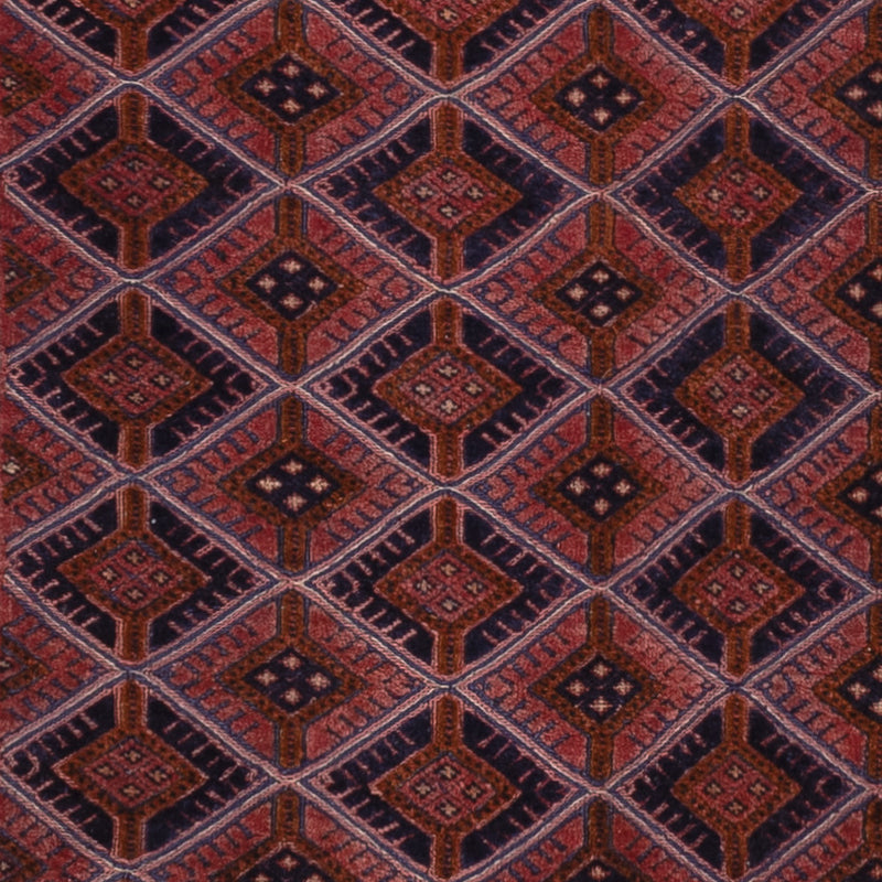Kelim Afghan Teppich 155x198cm - dunkelrot