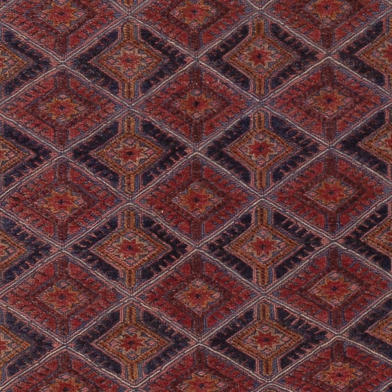 Kelim Afghan Teppich 148x210cm - dunkelrot