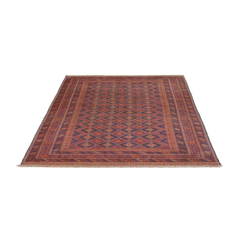 Kelim Afghan Teppich 148x210cm - dunkelrot