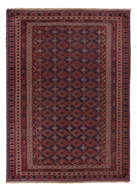 Kelim Afghan Teppich 145x206cm - dunkelrot – product image