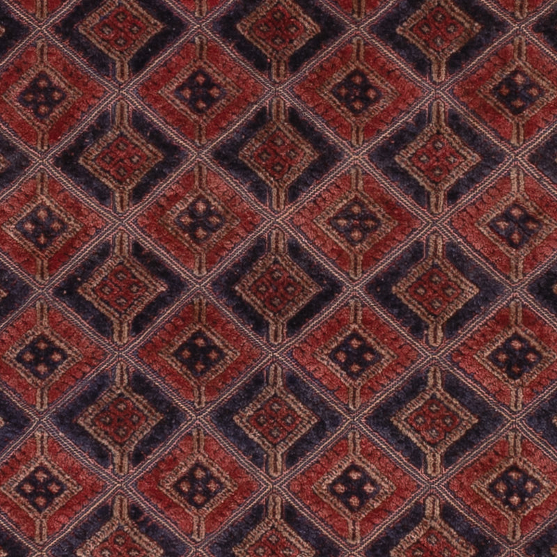 Kelim Afghan Teppich 165x205cm - dunkelrot