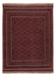 Kelim Afghan Teppich 142x184cm - dunkelrot