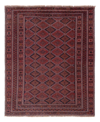 Kelim Afghan Teppich 148x177cm - dunkelrot – product image