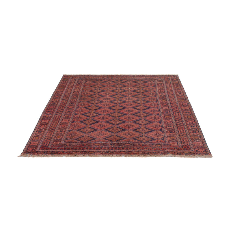 Kelim Afghan Teppich 148x177cm - dunkelrot