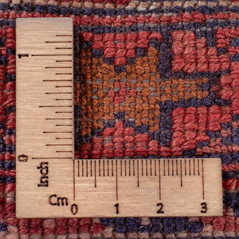 Kelim Afghan Teppich 148x177cm - dunkelrot