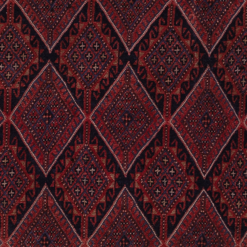 Kelim Afghan Teppich 146x197cm - dunkelrot