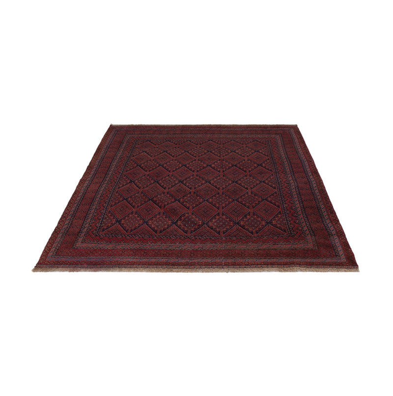 Kelim Afghan Teppich 146x197cm - dunkelrot