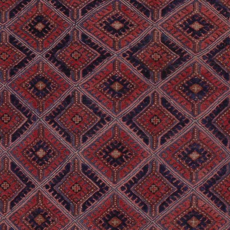 Kelim Afghan Teppich 156x197cm - dunkelrot