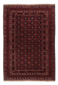 Kelim Afghan Teppich 146x197cm - dunkelrot – product image