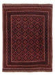 Kelim Afghan Teppich 137x188cm - dunkelrot