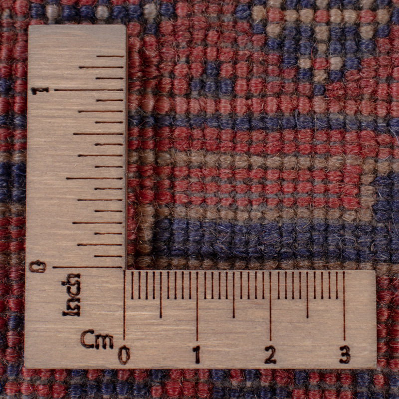 Kelim Afghan Teppich 137x188cm - dunkelrot