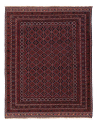 Kelim Afghan Teppich 159x196cm - dunkelrot – product image