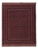 Kelim Afghan Teppich 159x196cm - dunkelrot