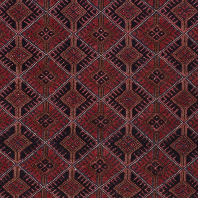 Kelim Afghan Teppich 159x196cm - dunkelrot