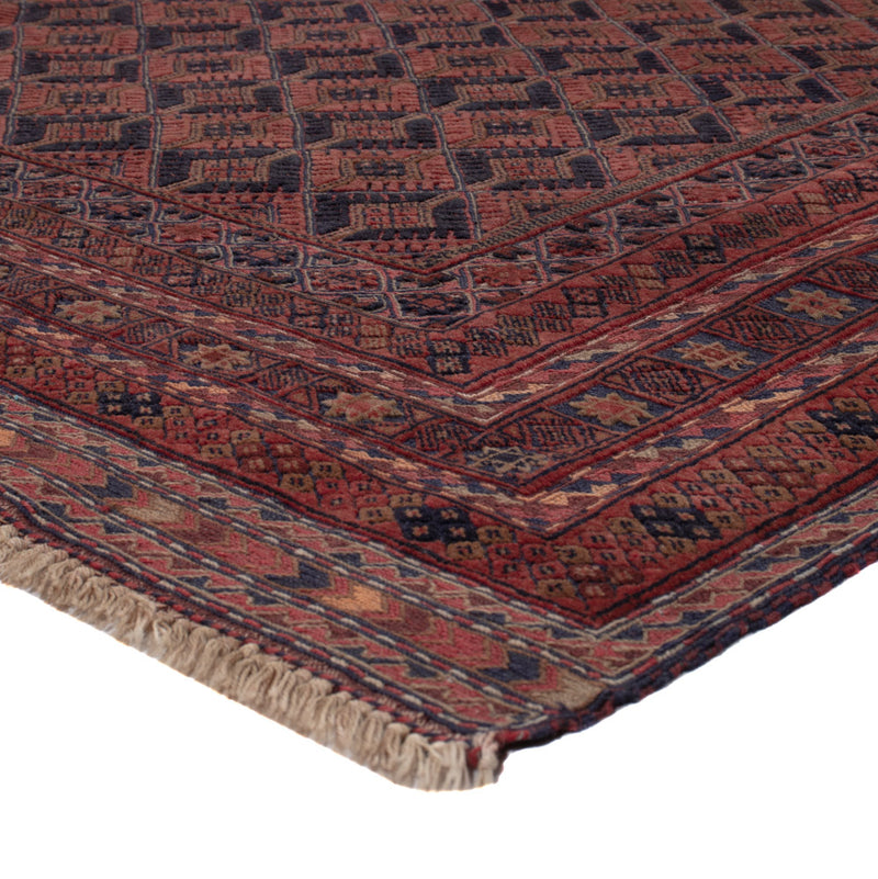 Kelim Afghan Teppich 159x196cm - dunkelrot