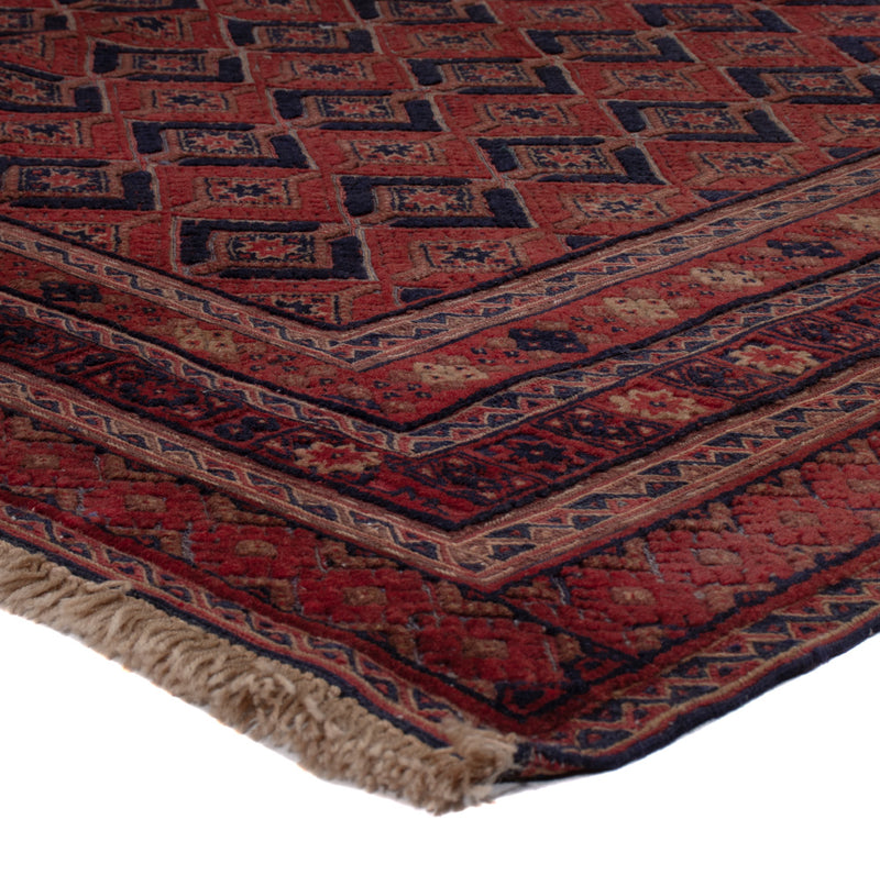 Kelim Afghan Teppich 156x206cm - dunkelrot