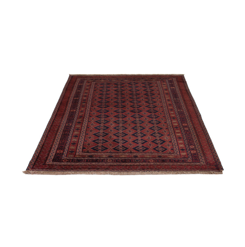 Kelim Afghan Teppich 156x206cm - dunkelrot