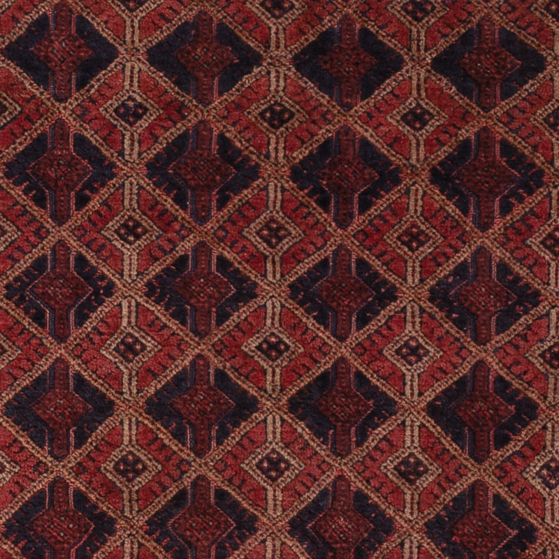 Kelim Afghan Teppich 166x206cm - dunkelrot