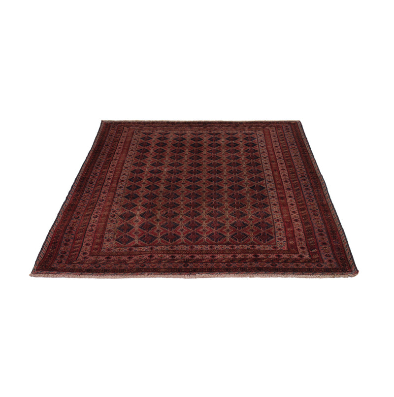 Kelim Afghan Teppich 166x206cm - dunkelrot