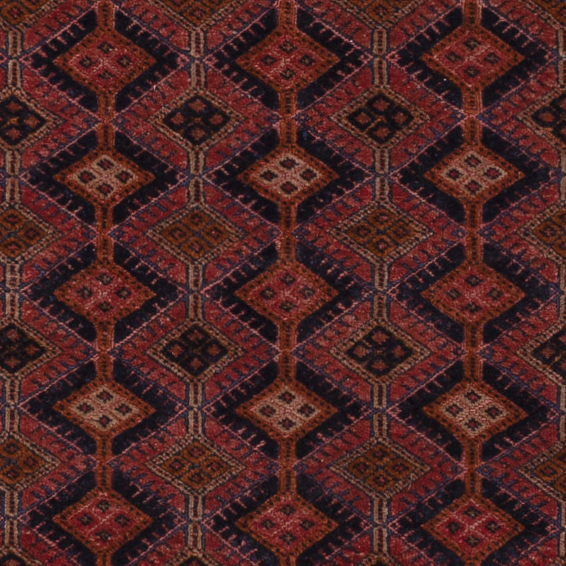 Kelim Afghan Teppich 157x189cm - dunkelrot