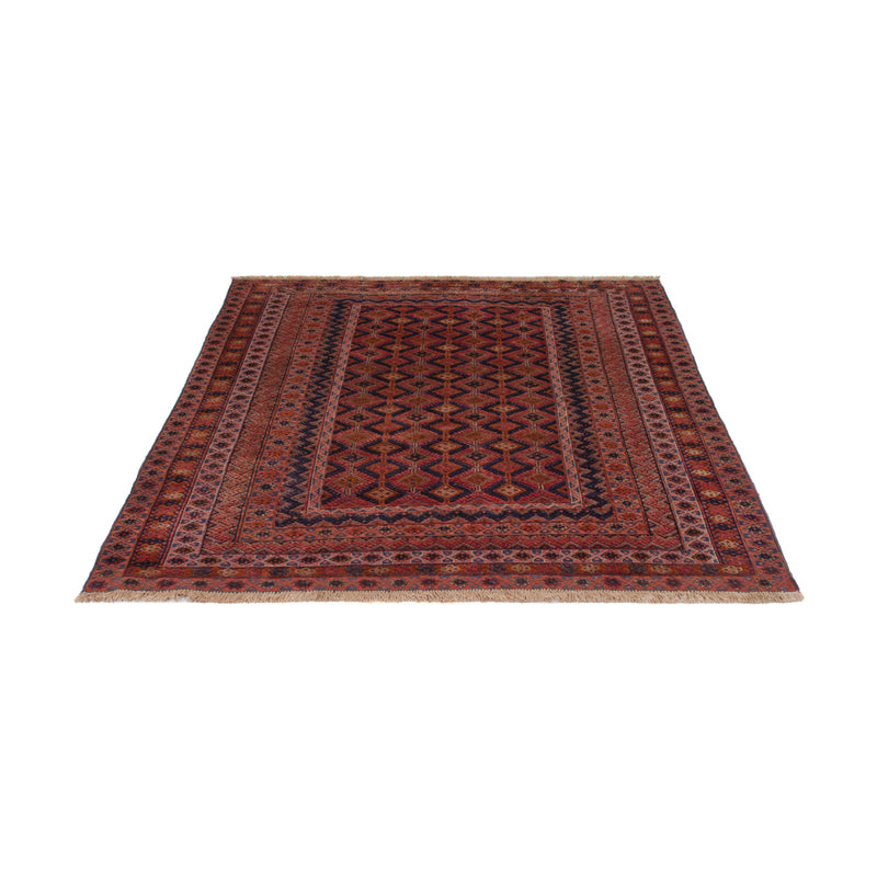 Kelim Afghan Teppich 157x189cm - dunkelrot