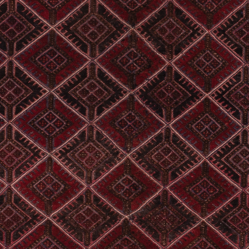 Kelim Afghan Teppich 155x184cm - dunkelrot