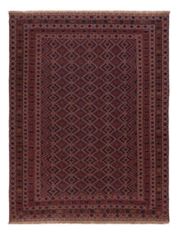 Kelim Afghan Teppich 146x193cm - dunkelrot – product image
