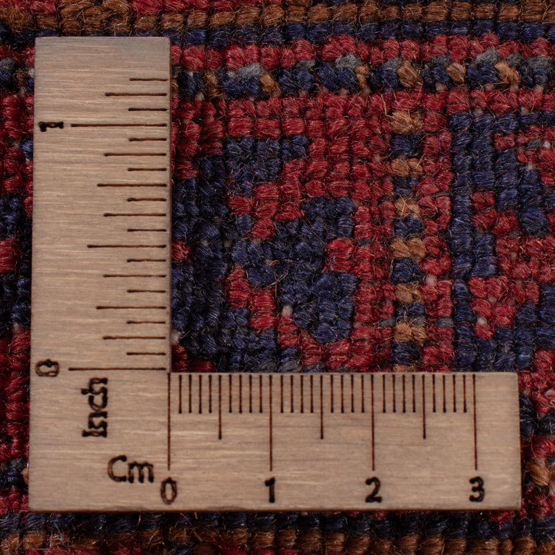 Kelim Afghan Teppich 146x193cm - dunkelrot
